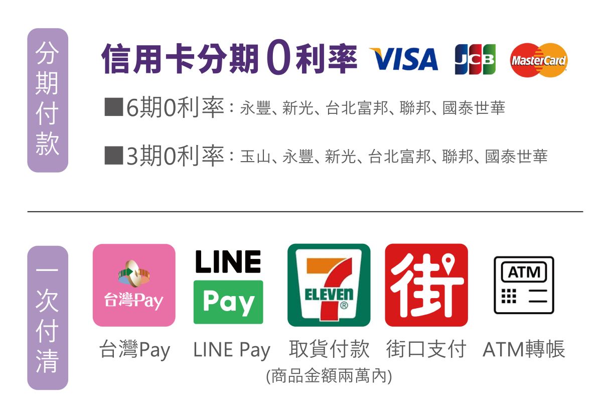 全館免運，信用卡分期0利率